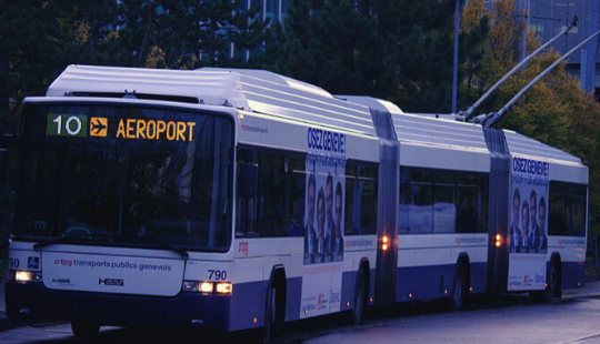 trolleybus électrique hess / kiepe