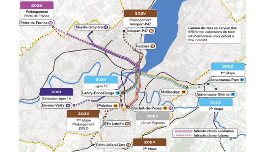 extension du reseau tram