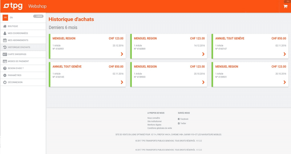 menu historique achat 2 webshop