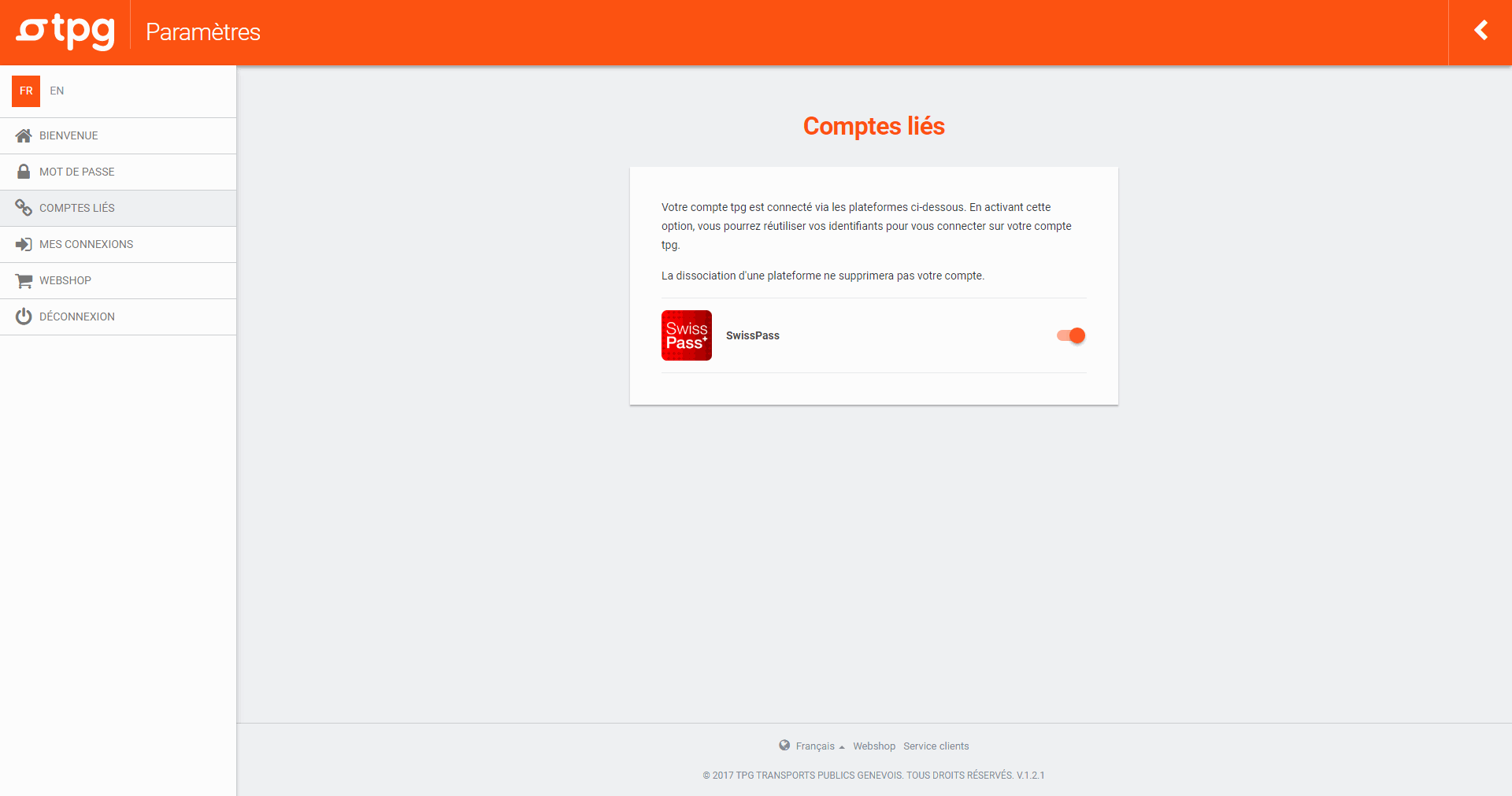 menu parametre 2 webshop