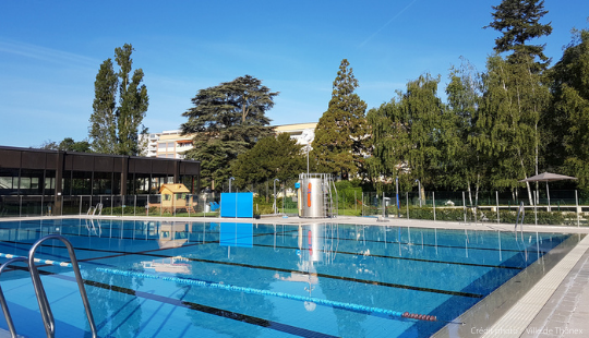 se rendre à la piscine de thonex