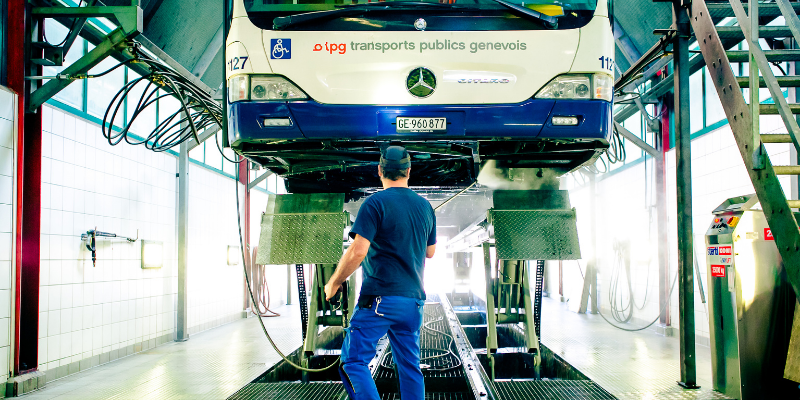 lavage des véhicules tpg et économies