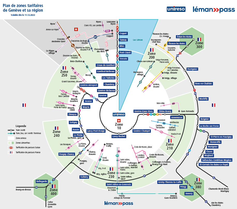 plan zone tarifaire