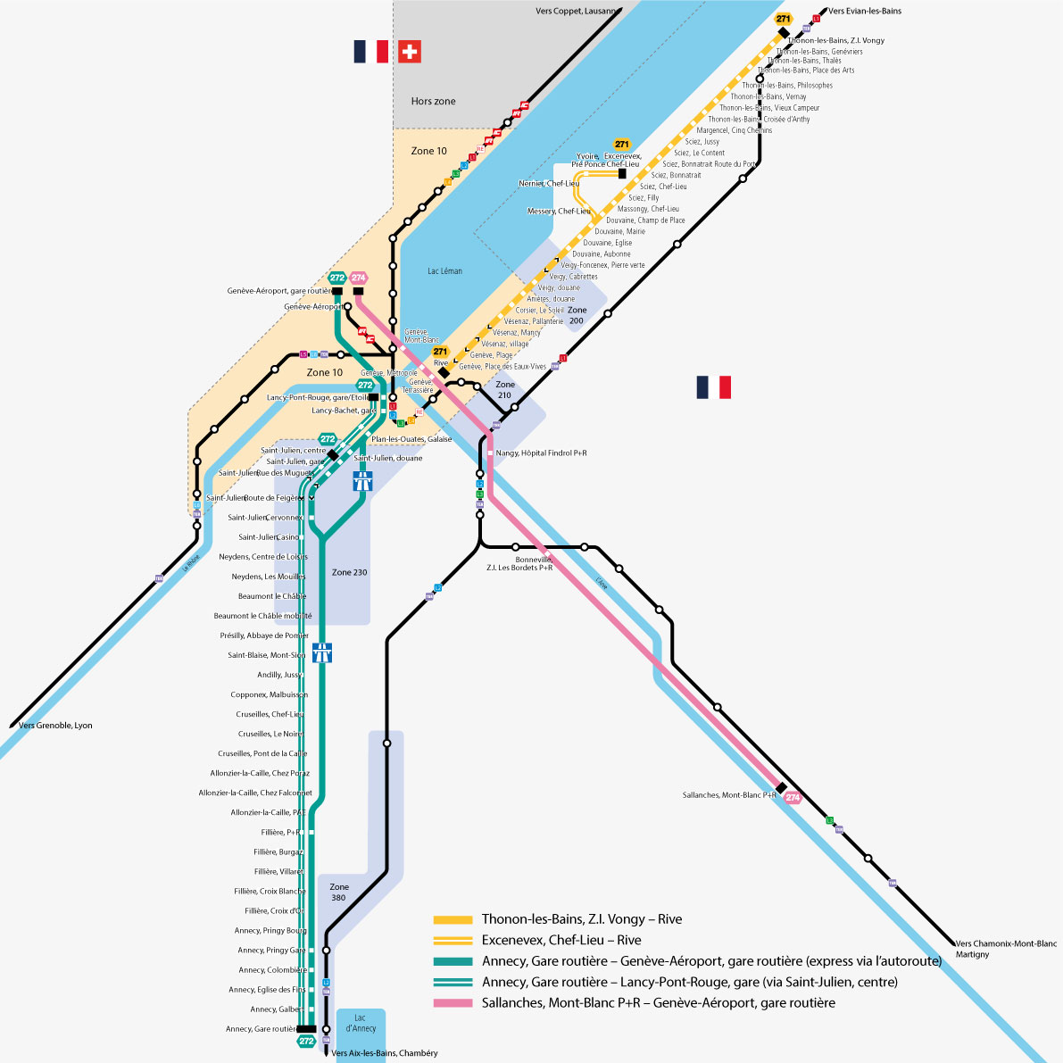 Plan lignes Alpbus 271 272 274