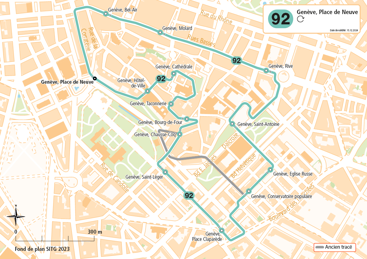 Le parcours de la ligne 92 Le parcours de la ligne 92